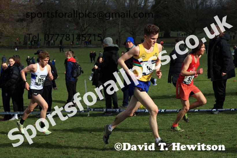 Mens Under-20s, 2024 CAU Inter Counties Cross Country Champs., Wollaton Park, Nottingham. Photo: David T. Hewitson/Sports for All Pics